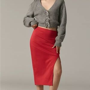 ANTHROPOLOGIE - MAEVE - BOW MIDI PENCIL SKIRT
RED, SIZE XS, NEW WITH TAGS